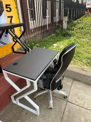1.2 MTR Metallic Study/Office Desk Plus Executive Chair