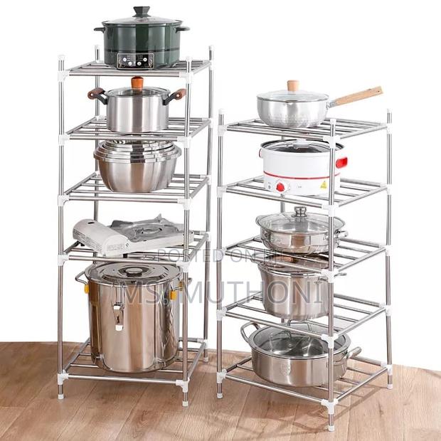 6 Layer Adjustable Stainless Steel Pot Holder