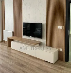 Luxury Tv Stand With Natural Top (6ft)