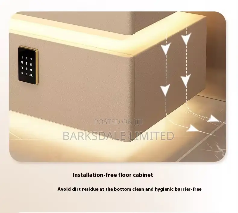 Bedside Table Drawer Led Light Bluetooth Speaker Lock Code