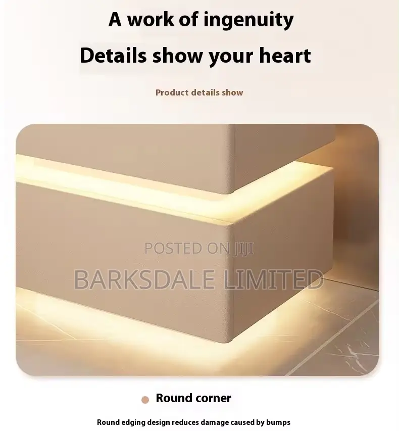 Bedside Table Drawer Led Light Bluetooth Speaker Lock Code