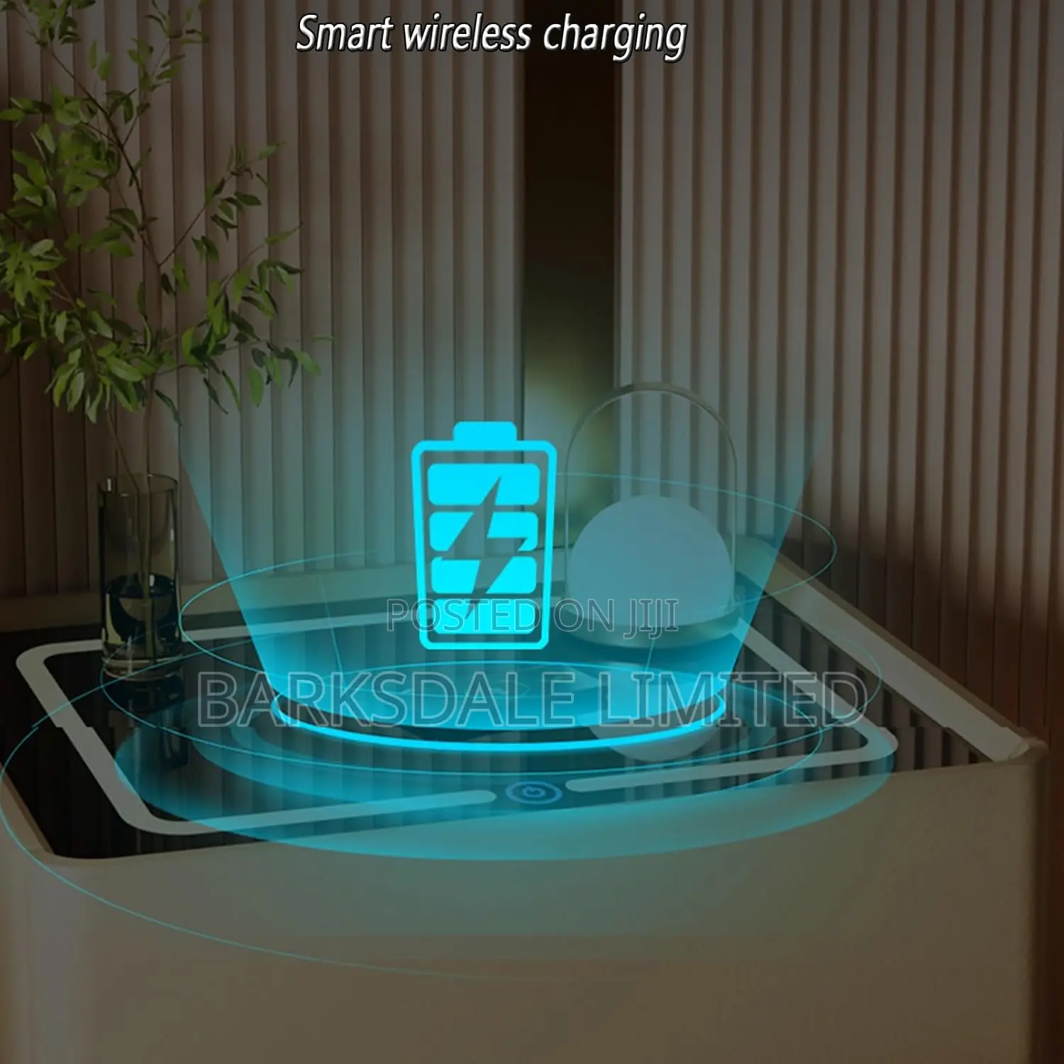 Bedside Table Drawer Led Light Bluetooth Speaker Lock Code