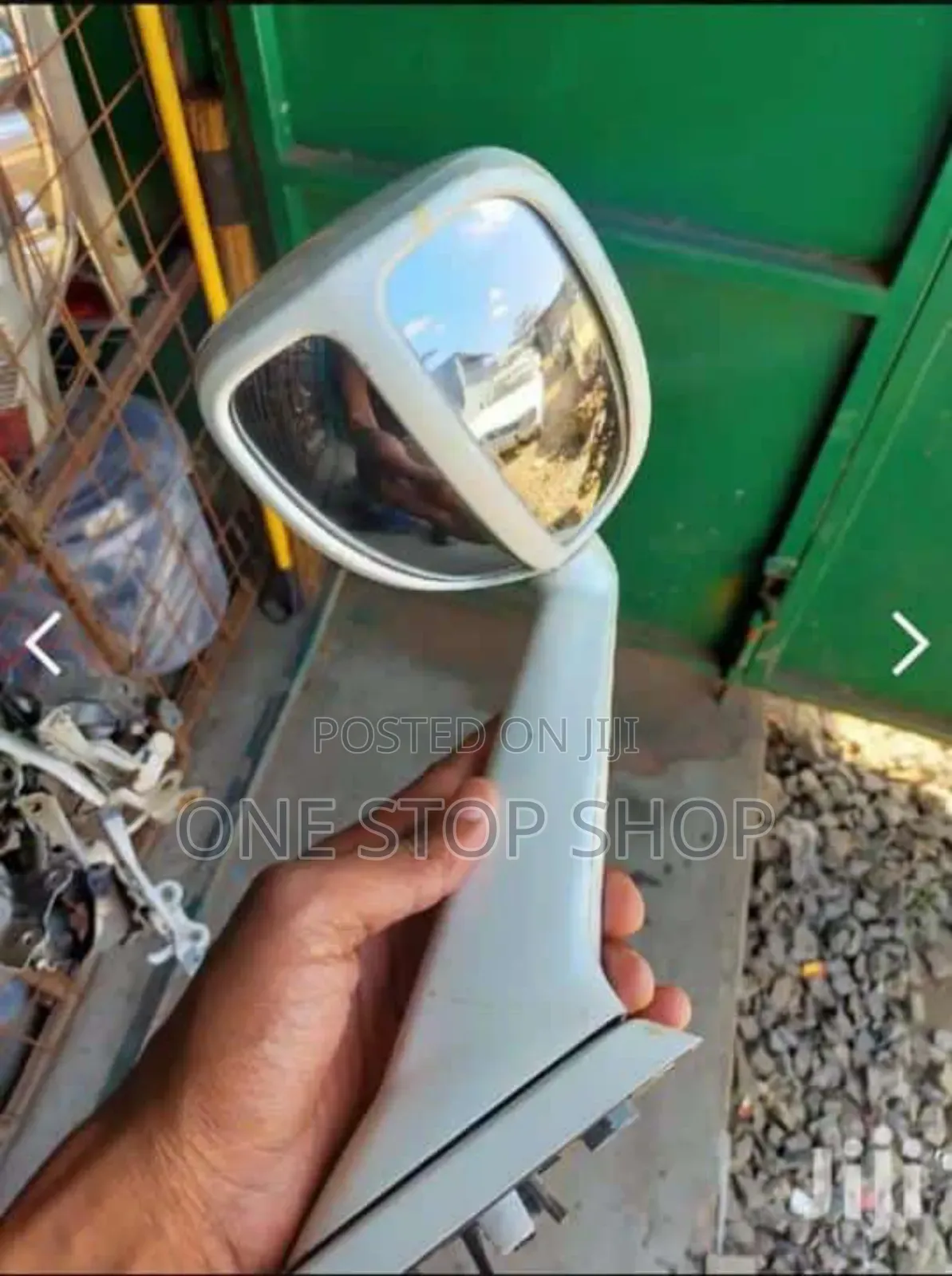 White Universal Bonnet Mirror