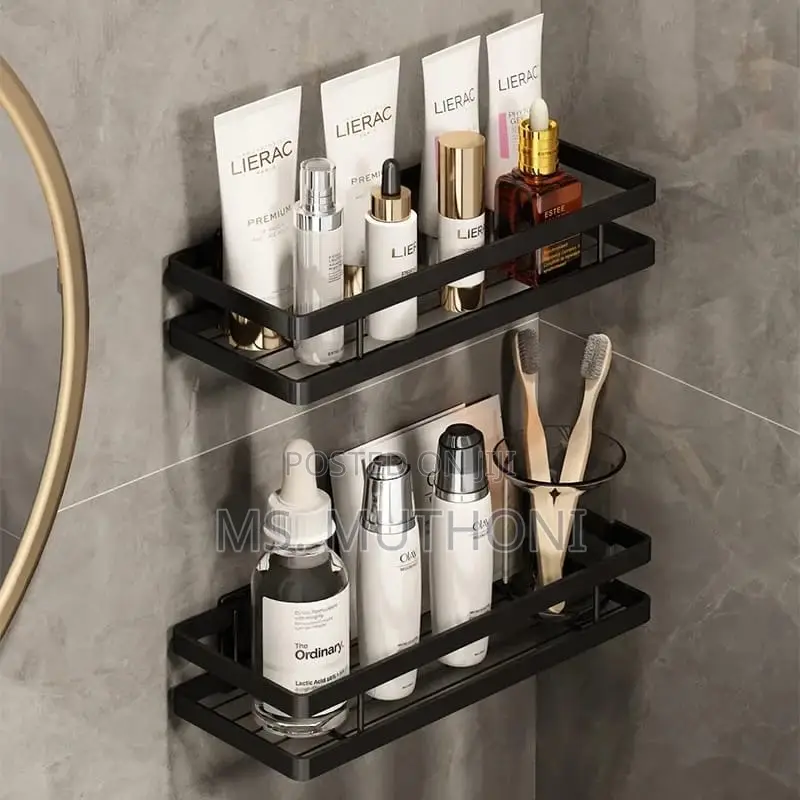 2pcs Rectangular Bathroom Shower Caddy