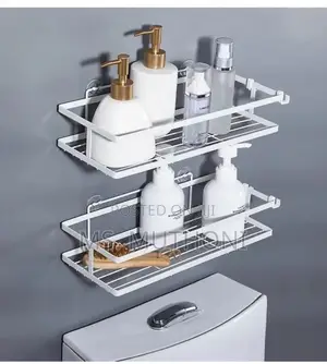 2pcs Rectangular Bathroom Shower Caddy