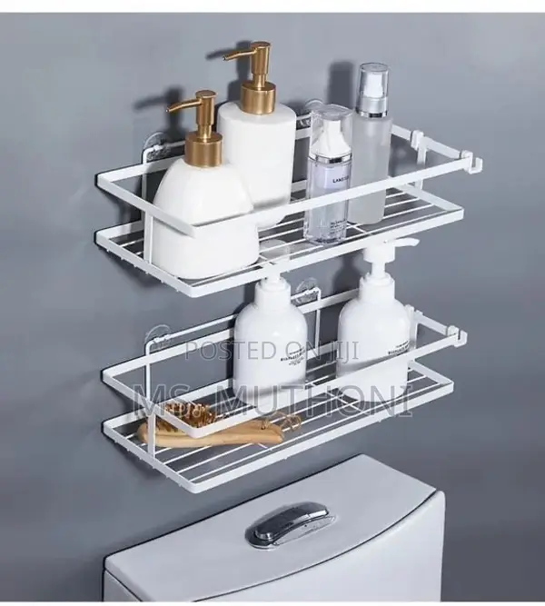 2pcs Rectangular Bathroom Shower Caddy