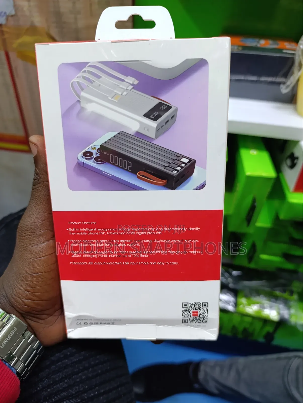 20000mah Oale Powerbank Fast Charging With Big Torch