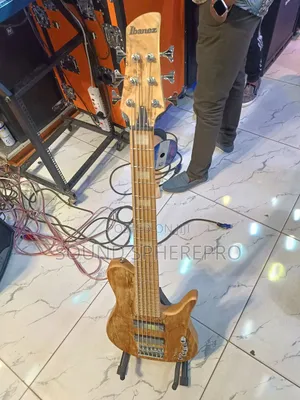6 String Active Bass Guitar Plus Stand