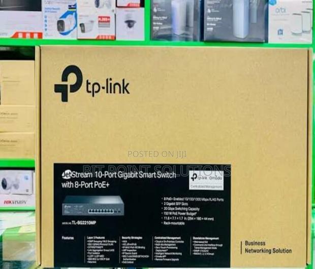 /Tp-Link Jetstream 10-Port Gigabit Smart Switch With 8 Poe+/