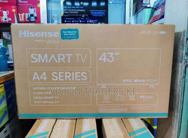 Hisense 43 Inches A4 Smart Tv,Frameless,Dolby Audio,Netflix - main view