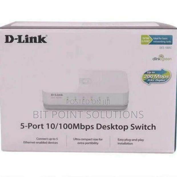 D-Link DES-1005C/B 5 Port 10/100base-T Switch - main view