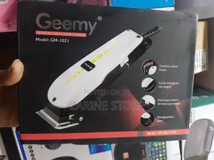 Professional Hair Clipper Geemy Steenless Steel Chrome Plate