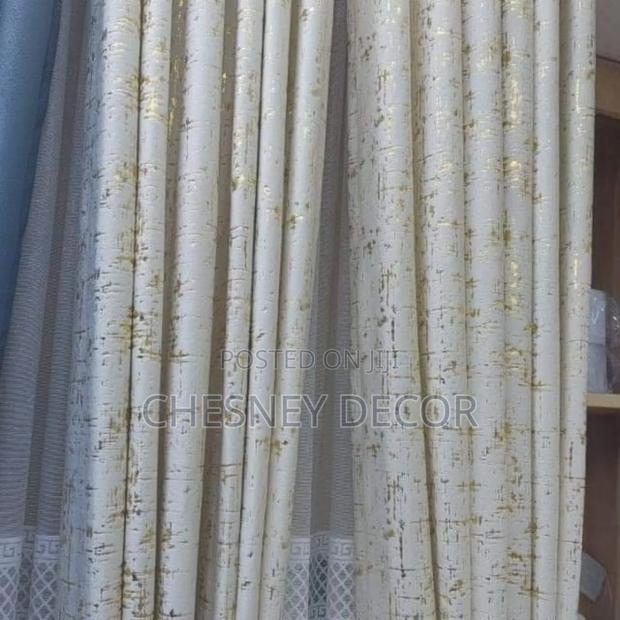 White Velvet Curtains - main view
