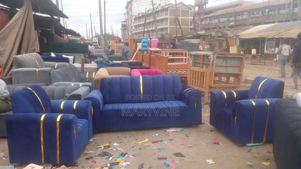 Five Seater Sofa With Golden Strip
