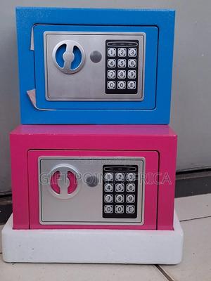 Metallic Safe Box With Combination Password And Keys - main view
