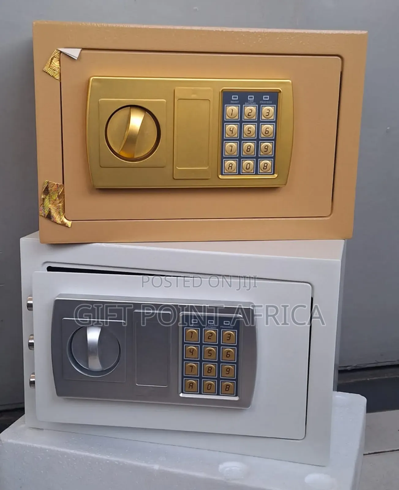 Metallic Safe Box With Combination Password And Keys