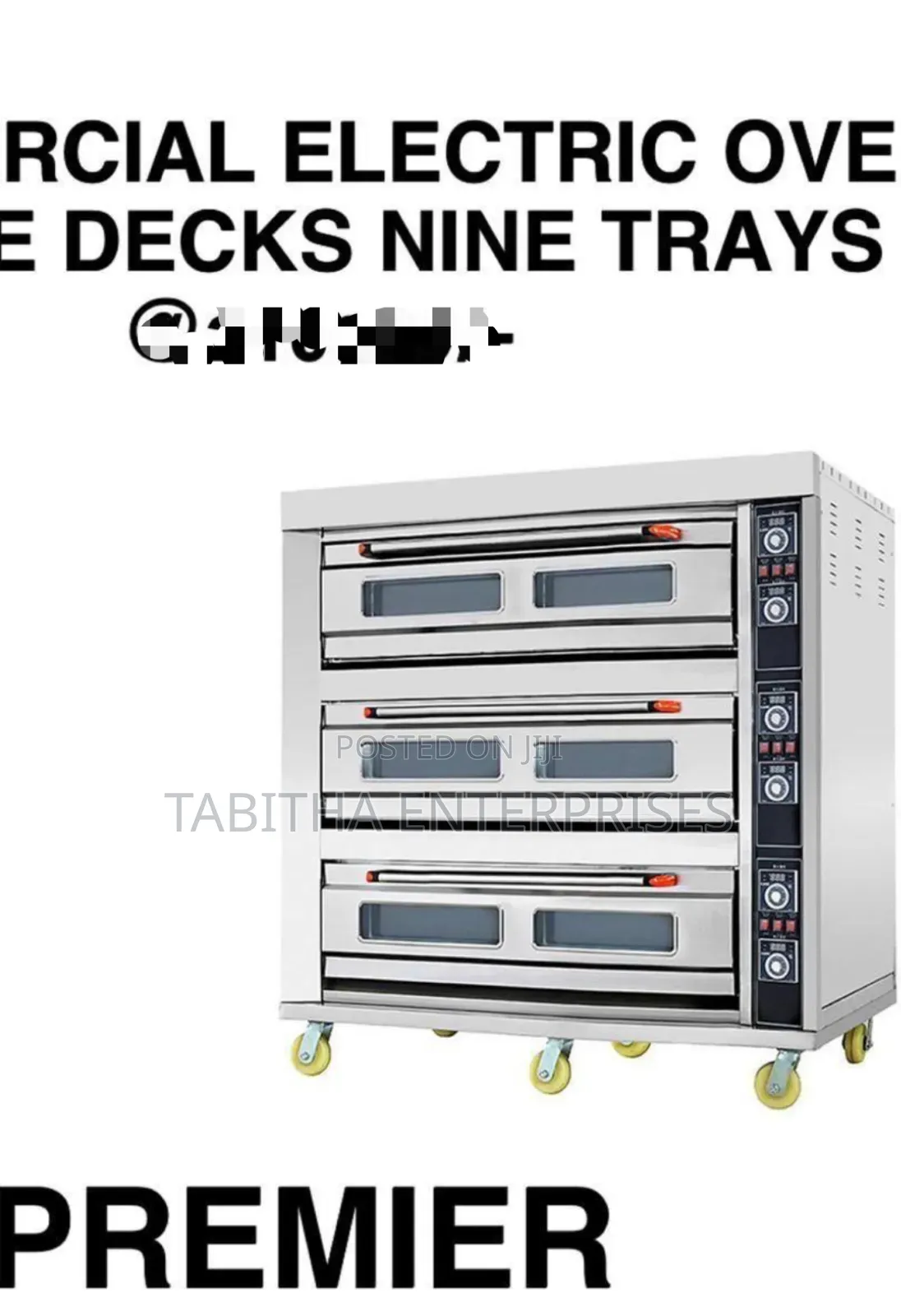 Three Decks Nine Trays/Commercial Electric Oven