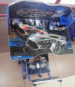 Blue Adjustable Kids Study Table Desk Colour Blue - thumbnail 2