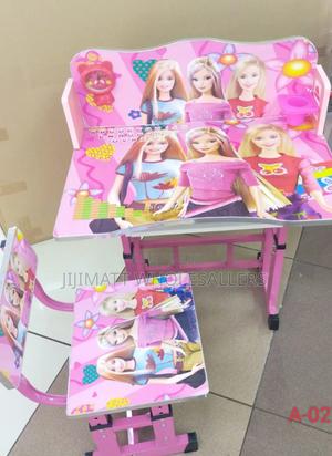 Imported Barbie Theme Pink Kids Study Table. - thumbnail 2