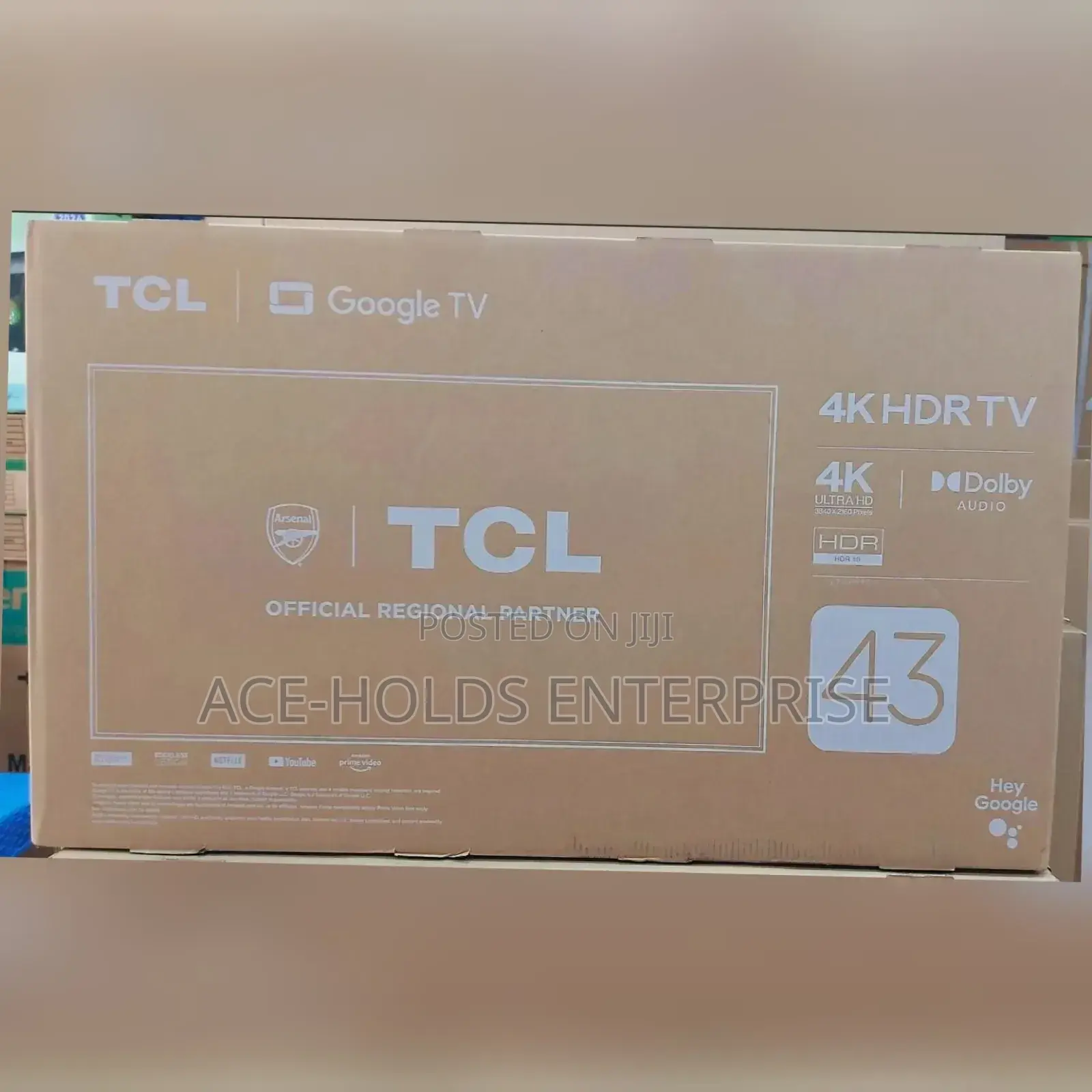 TCL 43" Tv Frameless With Quality Ultra Hd