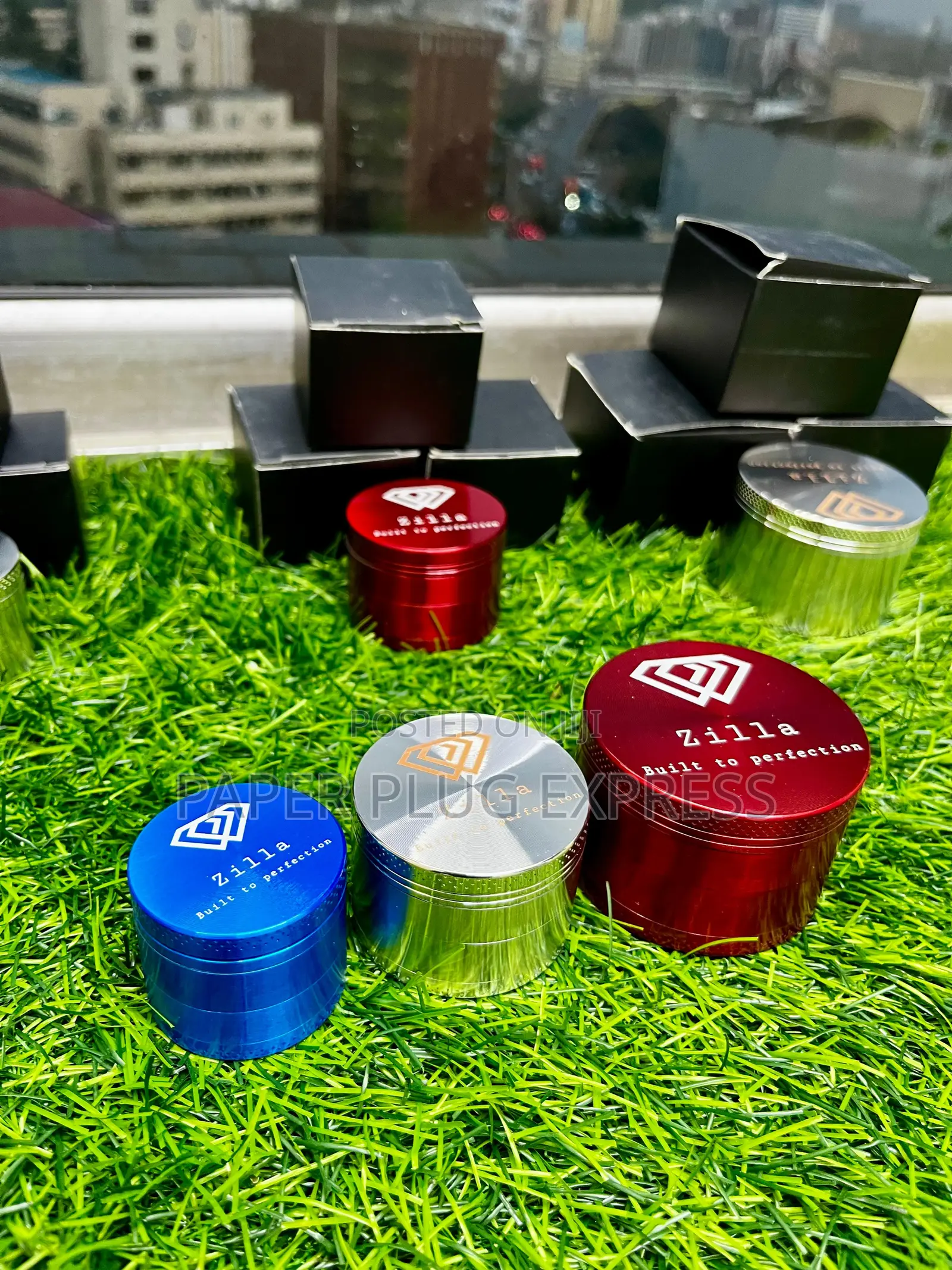 Zilla Aluminium Metallic 50mm ( Small Size) Herb Grinder