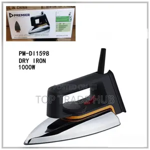 Premier Dry Iron 1000w Nonstick Soleplate