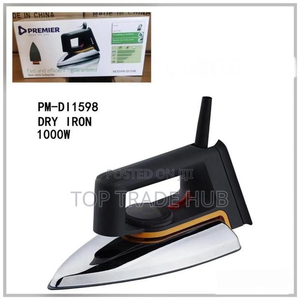 Premier Dry Iron 1000w Nonstick Soleplate