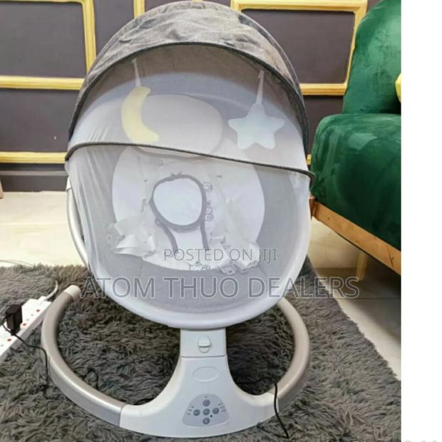 Grey Electric Baby Swing Available - main view