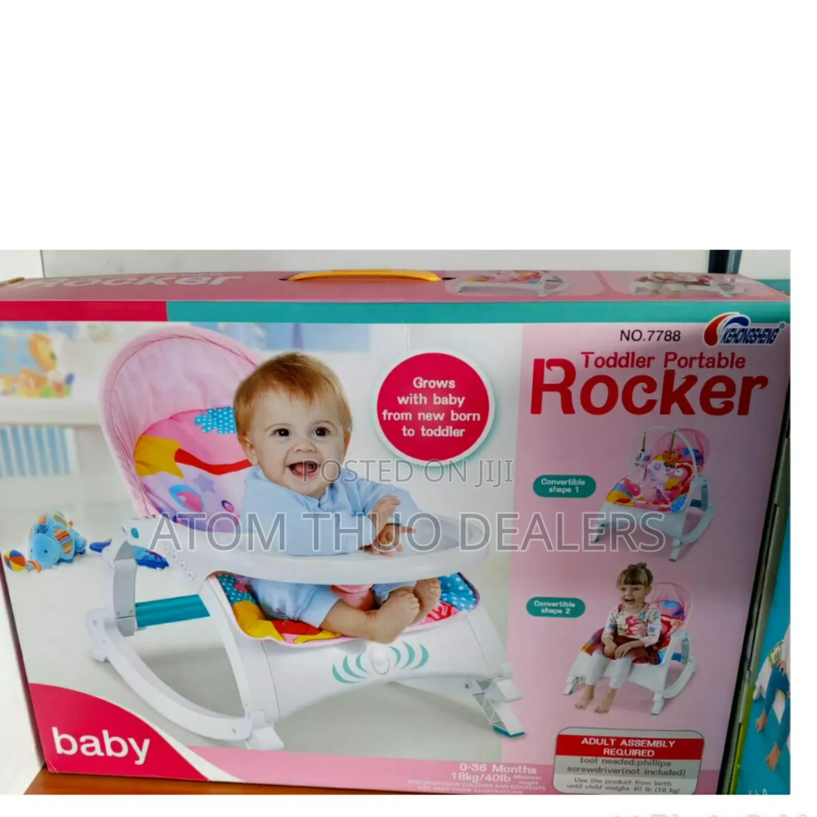 Cute 3 in 1 Baby Rocker Max 18kgs With Vibration Melody