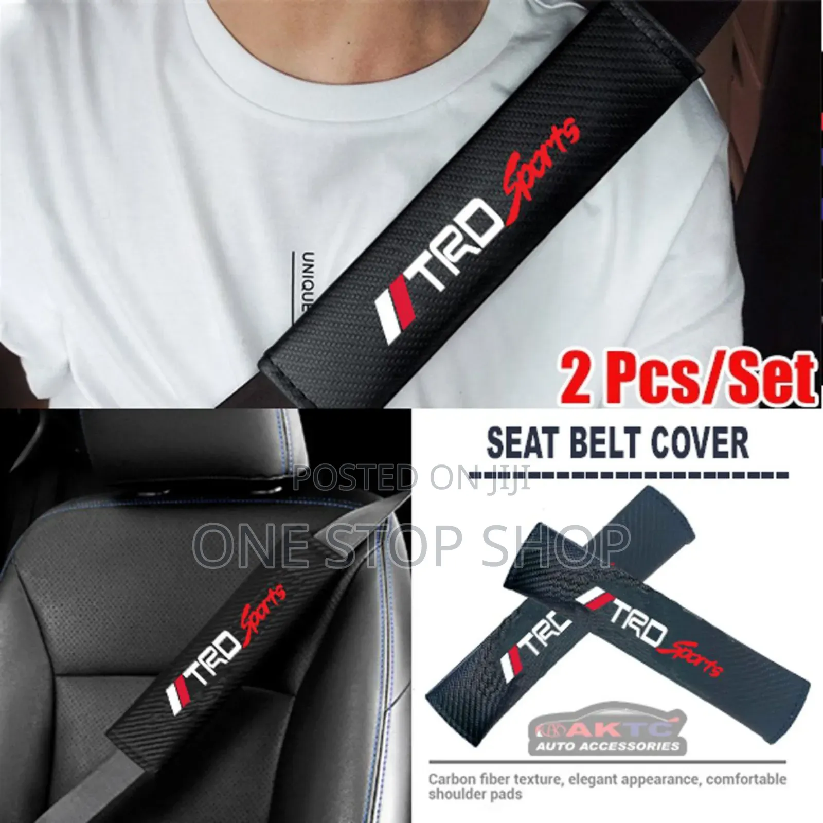 2pc TRD Safety Belt Cover
