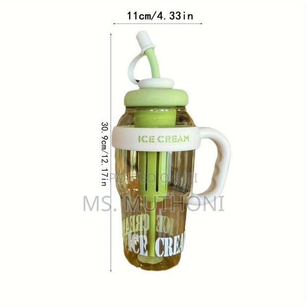 1200ml Cute Water Bottle With Straw - thumbnail 6