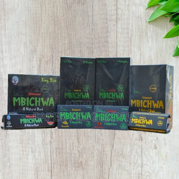 Mbichwa Rolling Papers, Booklet, Box Size 1 1/4 King Size