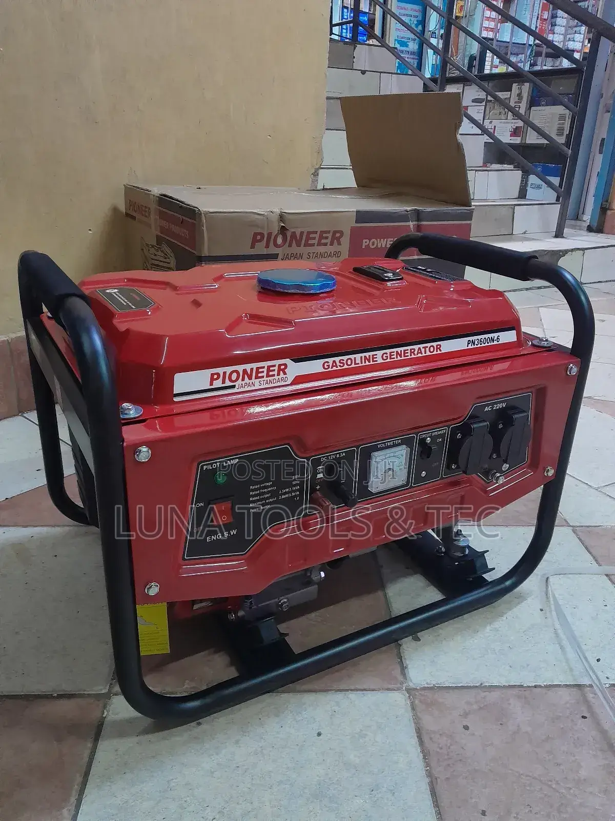 Pioneer Gasoline Generator 3.5kva 15L Fuel Capacity