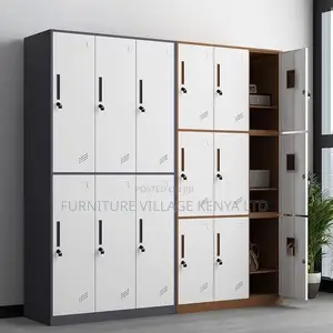 9-Locker Staff Office Cabinet -9 Doors Industrial Locker