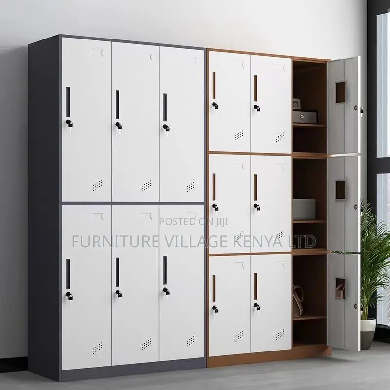 9-Locker Staff Office Cabinet -9 Doors Industrial Locker