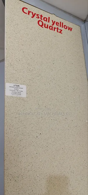 Crystal Yellow Galaxy Quartz(4.9ft * 2.1ft * 16mm)