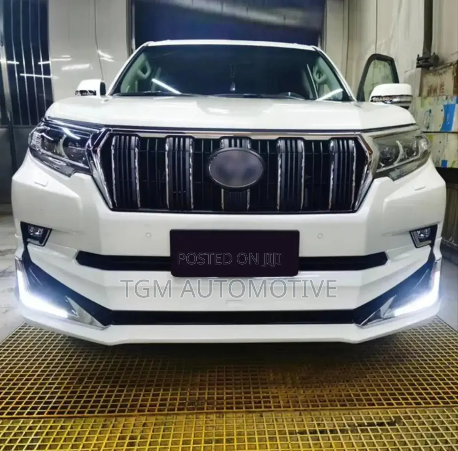Front Bumper Lip With Light Fj 150 Prado 2018