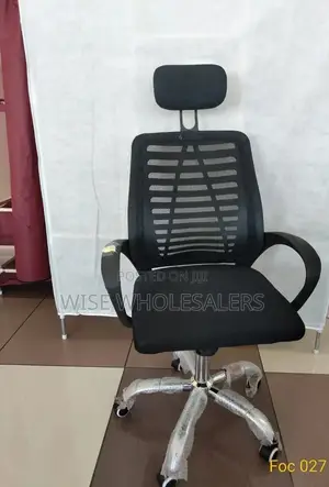 Secretarial Mesh Office Chair With Headrest✓ 