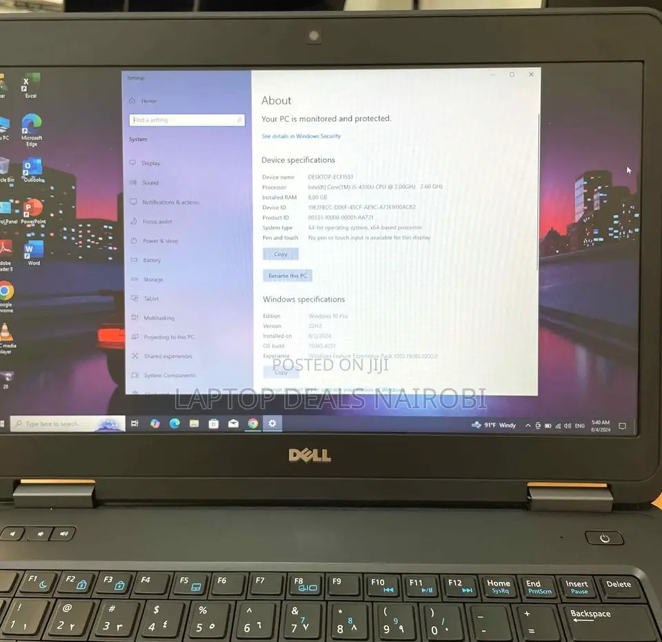 Laptop Dell Latitude 5440 8GB Intel Core I5 SSD 256GB