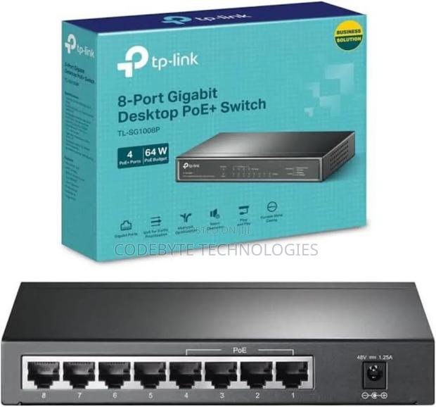 TL-SG1008P//Tp-link 8-Port Gigabit Desktop Switch - main view