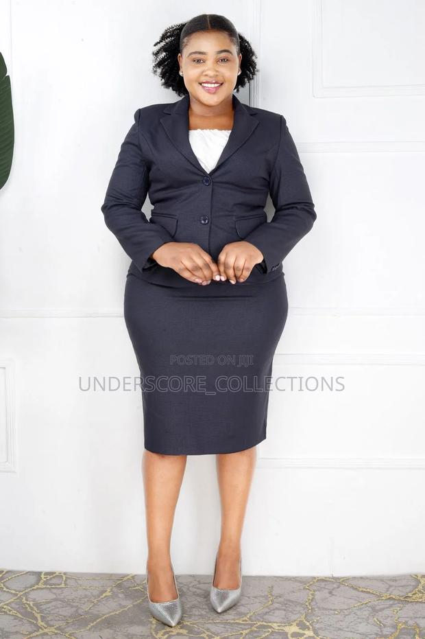 Executive Ladies Long Sleeves Skirt Suits - thumbnail 3