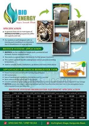 Biotech Prefabricated Modular Biodigesters