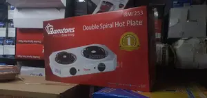 Ramtons RM/253 - Double Spiral Plate Cooker - White.