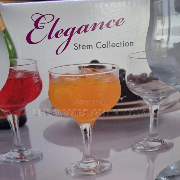 3PC Elegance Stem Wineglass - main view