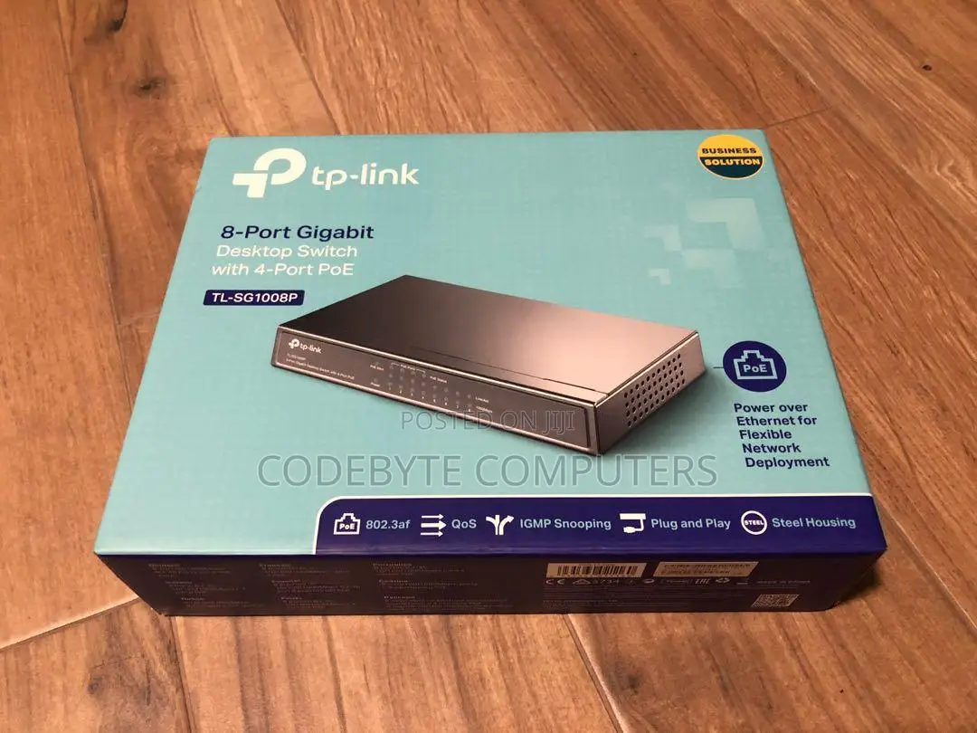 8-Port Gigabit Desktop Switch With 4-Port Poe TL-SG1008P