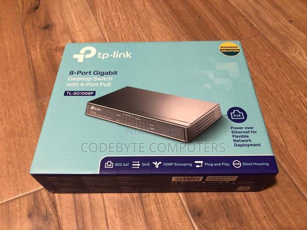 8-Port Gigabit Desktop Switch With 4-Port Poe TL-SG1008P