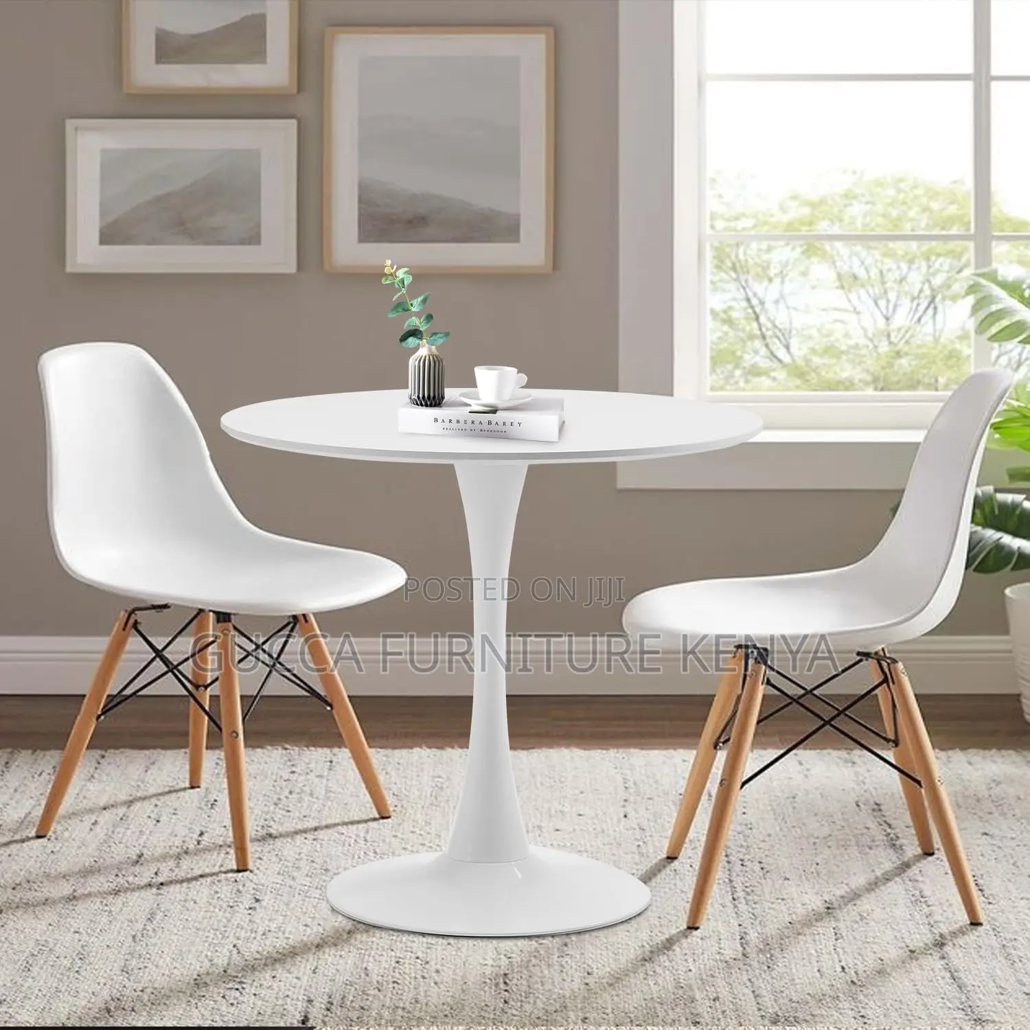 Kitchen 2-Seater Modern Eames Dining Table