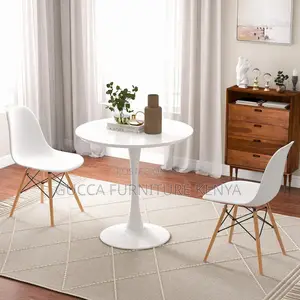 Dining Set Modern Round Dining Table 2 Chairs