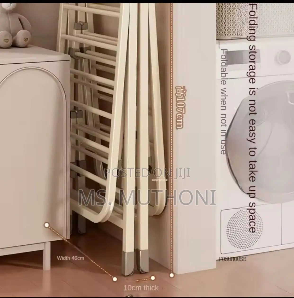 White Outdoor Drying Rack