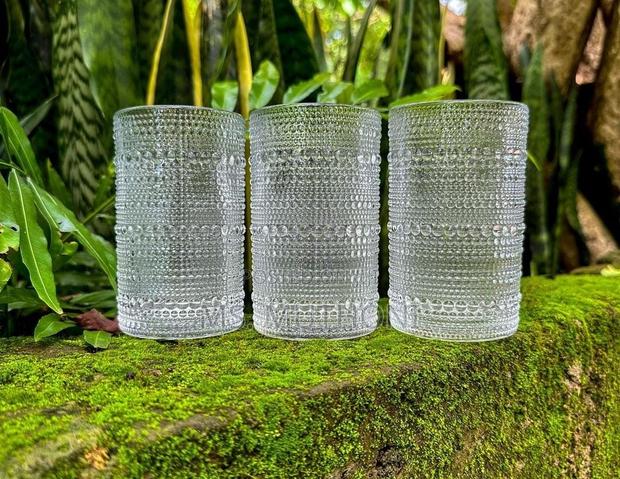 6 PCS Set Embossed Water/Juice Glass - thumbnail 2